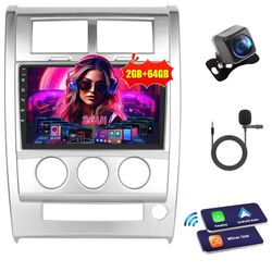 2G+64G] Car Stereo for Jeep Liberty 2008 2009 2010 2011 2012 with Wireless Carplay/Android Auto, 10 Inch Upgrade Touch Screen for Liberty with GPS WiF