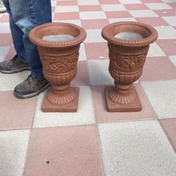 New Flower Pots Made Out Of Cement Perfect Gift 
