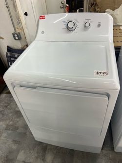 GE White Front-Load Electric Dryer