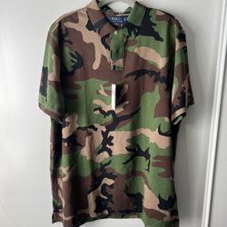 NWT Ralph Lauren Polo Shirt Camo Retail $125 Selling For $40