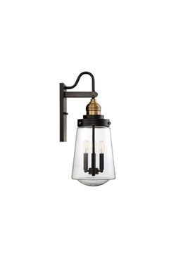 Warm brass outdoor lantern