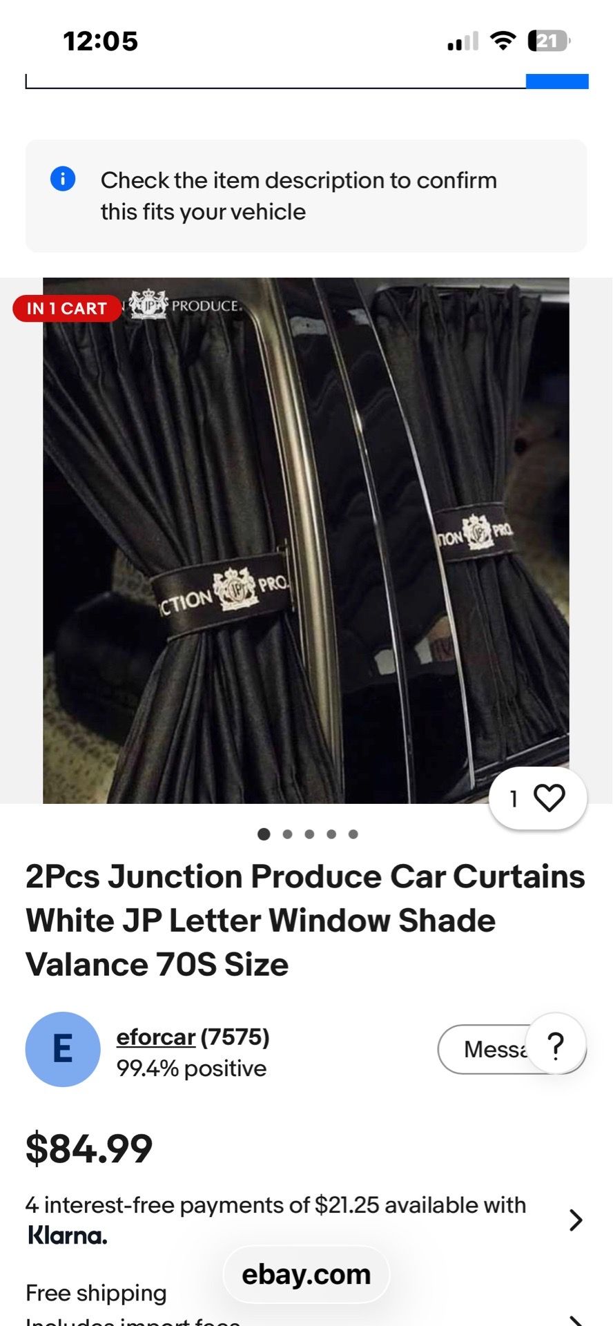 Car curtains