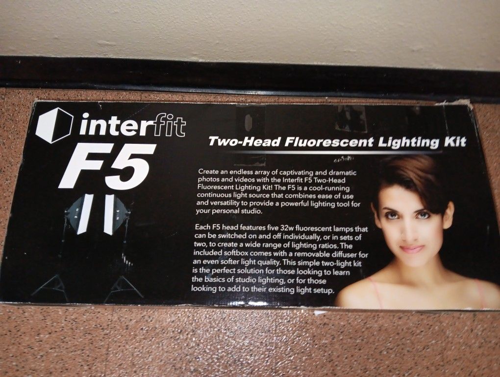 Intermittent F5 TWO-HEAD FLUORESCENT LIGHTING KIT