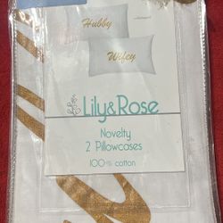 Hubby And Wife Pillow Cases Standard