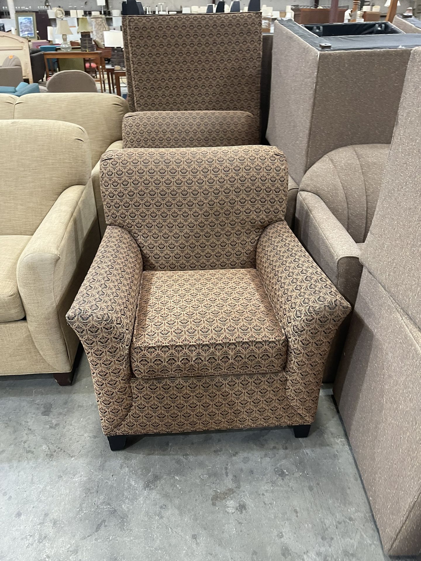 Brown Oversized Arm Chair