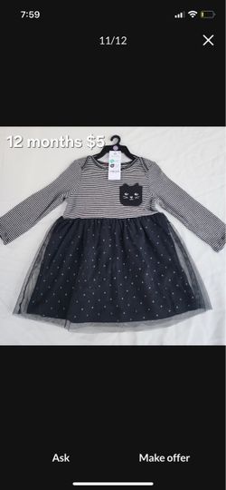 Toddler Girls cat dress