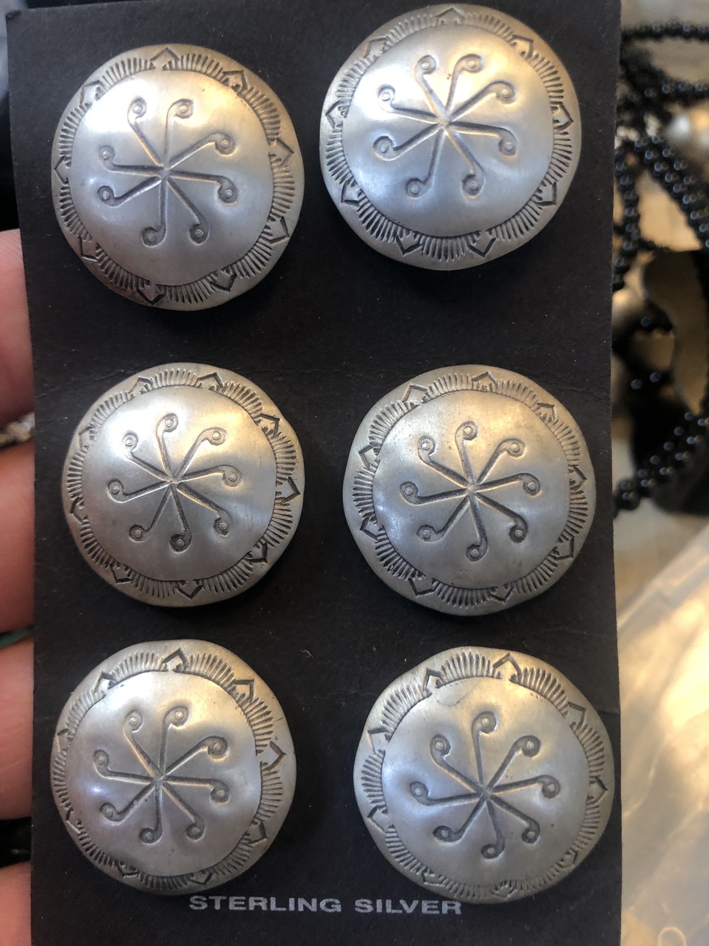 Sterling Silver Button Covers