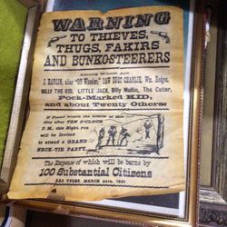 Vintage Sign 1881