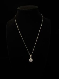 Moissanite Round Pendant Necklace 💎 |925 Sterling Silver|