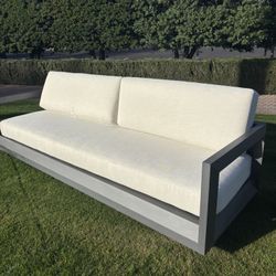 RESTORATION HARDWARE PALOMA ALUMINUM LARGE SOFA - NEW 