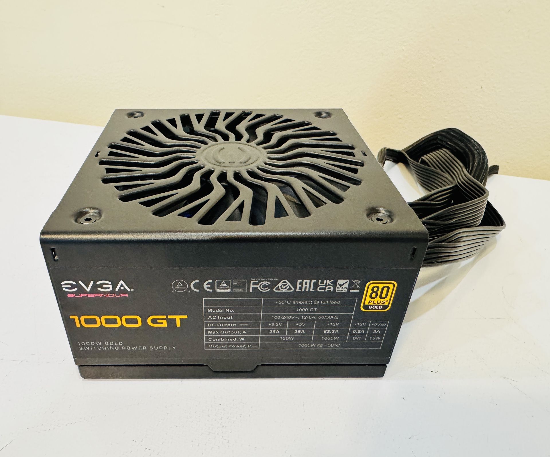  NEW EVGA SUPERNOVA 1000GT  Power Supply 1000W Fully Modular 80+ GOLD. With ECO MODE