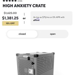 Trade  Impact HIGH ANXIETY CRATE 2XL 48" DOUBLE EXTRA LARGE Trade for Smaller Gunner Or Impact kennel