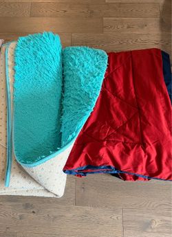 Area rug and comforter
