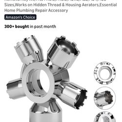 New! Upgraded Metal 10-in-1 Faucet Aerator Tool - Heavy-Duty Removal Key Kit, Fits M16.5/M18.5/M21.5/M22/M24/M28 Sizes,Works on Hidden Thread & Housin
