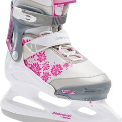 Bladerunner Ice by Rollerblade Micro Ice Girls, Junior, Adjustable, Pink and White, Ice Skates Kids sizes 12-2 adjustable  Retail for $79.99; yours fo