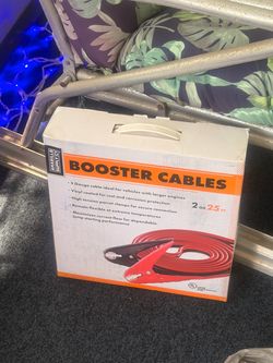 Heavy duty booster cables for semi or large trucks