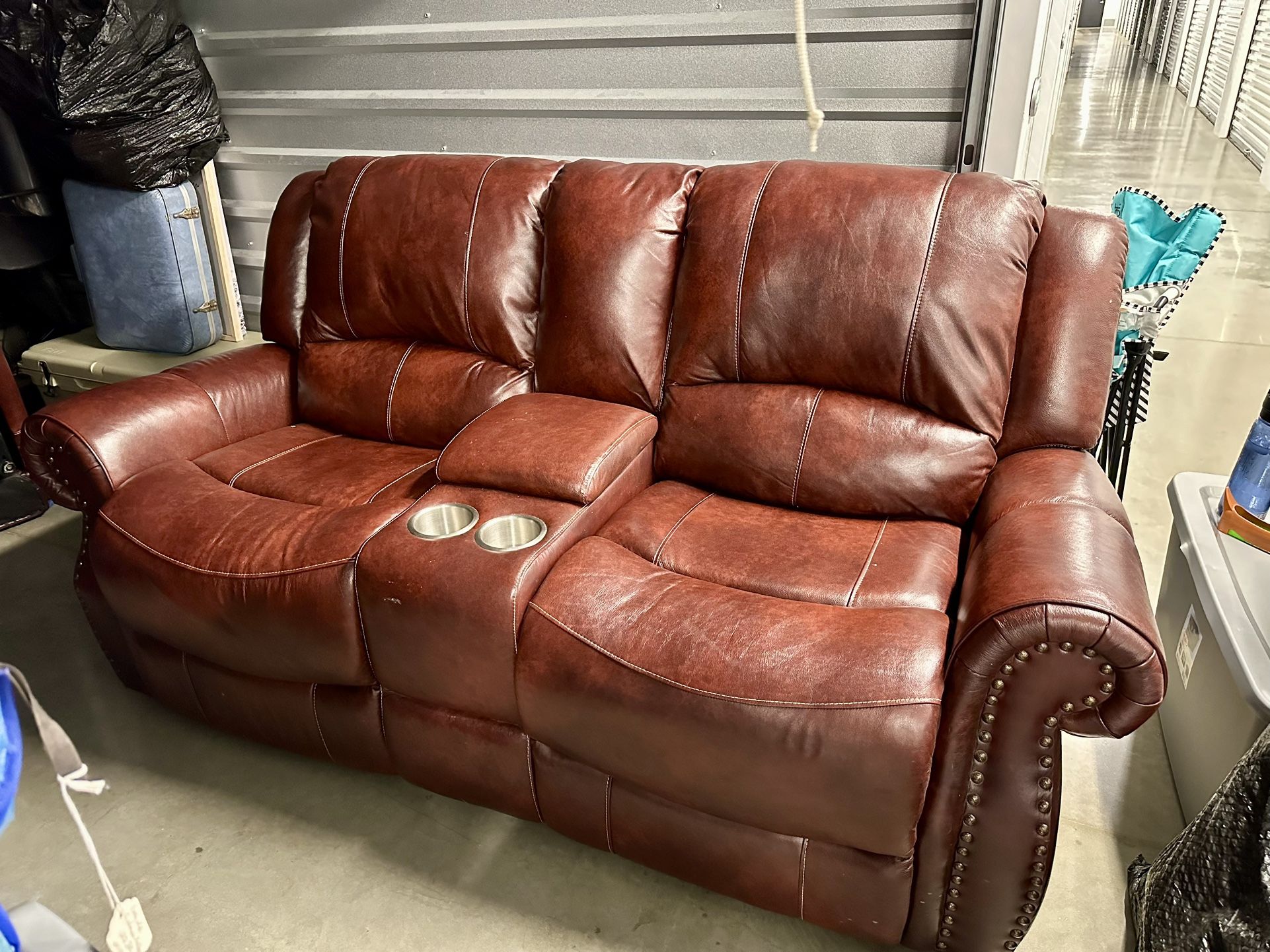 Leather Sofa/loveseat