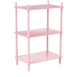 Pink Wood Tier Shelve