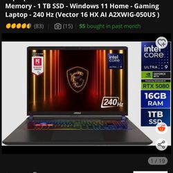MSI GAMING LAPTOP 5080