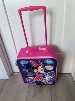 Disney Parks Minnie Mouse Soft Rolling Girl’s Suitcase Luggage