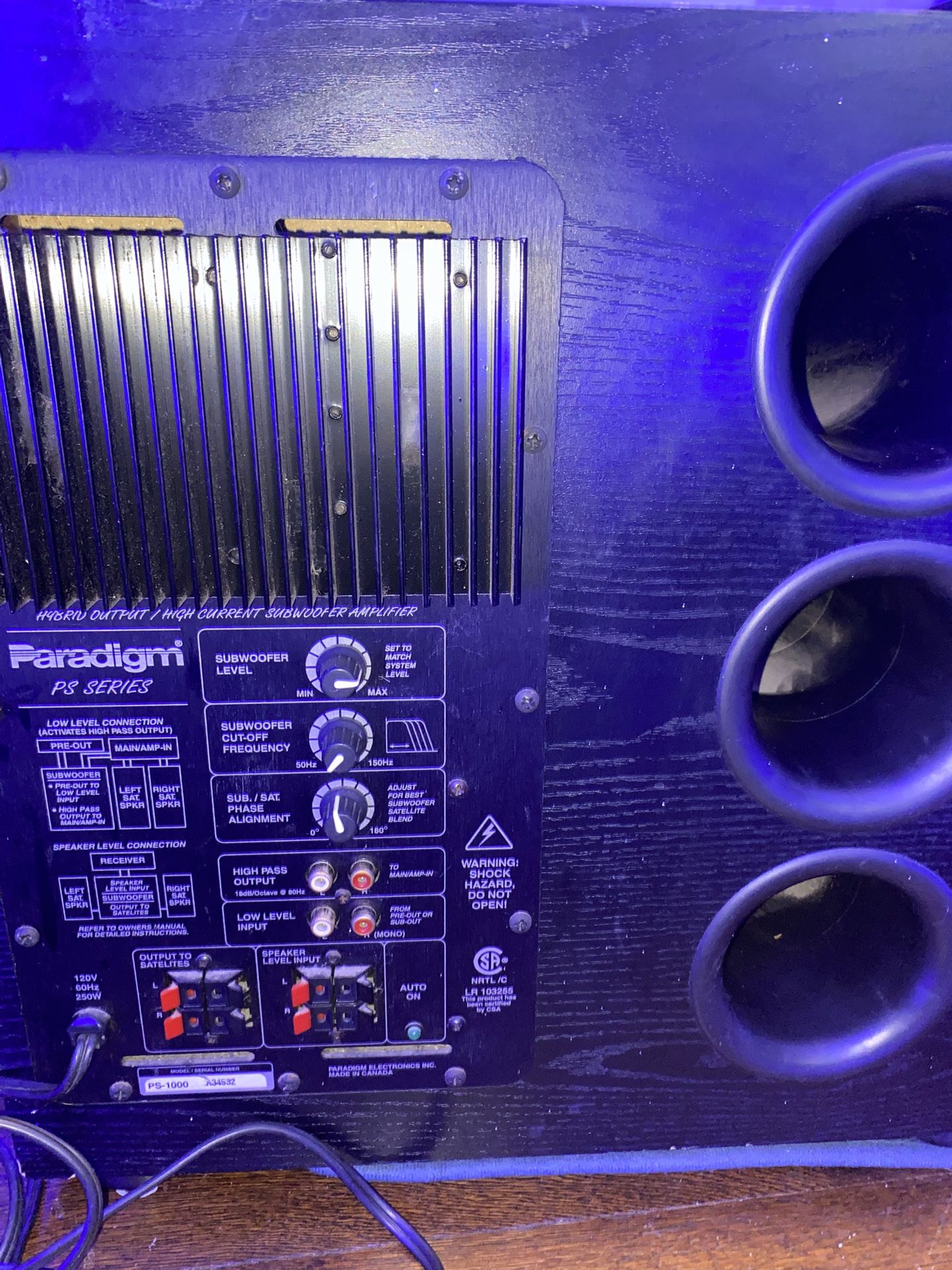 Paradigm PS Series subwoofer PS800