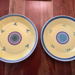 Vintage  Italian Bowl And Platter Set