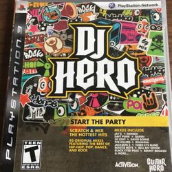 DJ Hero PS3 Playstation 3 DJ Start The Party Video Game Sony Music Teen