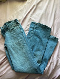 Low rise flare jeans