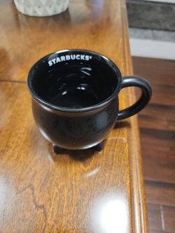 Starbucks Limited Edition 2026 14oz Halloween Black Cauldron Ceramic Mug