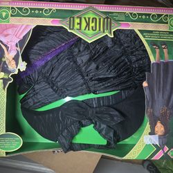 Wicked Deluxe Elphaba Black Defying Gravity Dress Up Set W/ Hat