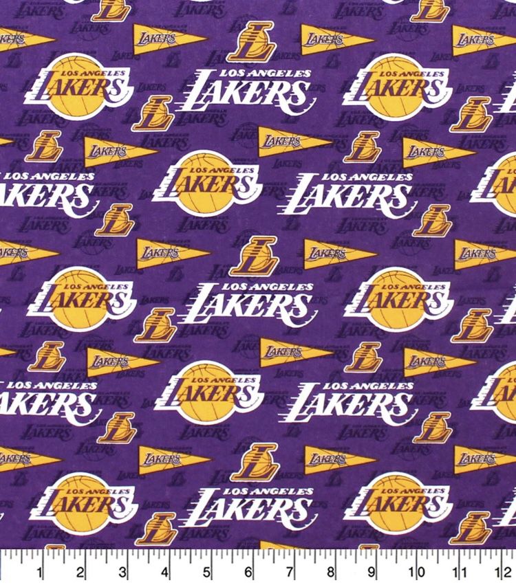 Lakers Cotton Fabric