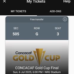 Tickets  México Vs Usa. $250 Ea.. 