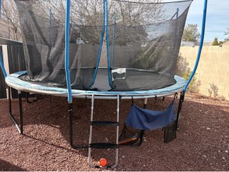 One year-old trampoline still in good condition