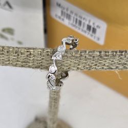 GRA certified moissanite size 6 ring music notes .925