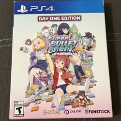 Super Bullet Break - Day One Edition - PlayStation 4 PS4 Brand New With Art Book