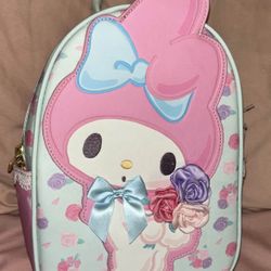 Sanrio Her Universe MY MELODY SWEET PIANO FLOWER Mini Backpack Bookbag 