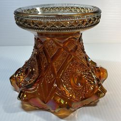 Punch bowl base carnival glass