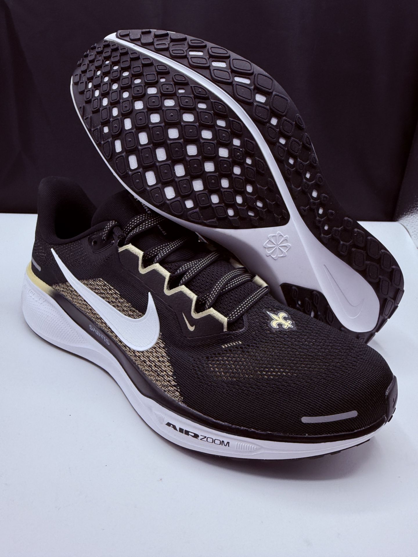 Nike Air Zoom Pegasus 41 NFL New Orleans Saints Running Shoes FZ5095 001 Size 11