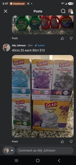 Trash bags glad brand