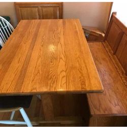 Kitchen Table With Corner Benches 