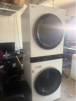 Full Size Stackable washer and dryer