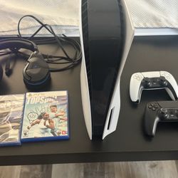 PS5 + 2 Wireless Controllers + 2 Games + Wireless Headset