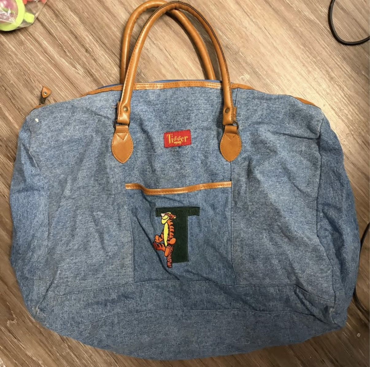 Large 90s Denim Tigger Tote Bag
