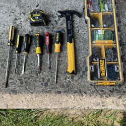 Dewalt and Stanley Hand Tools and Dewalt Screw Box