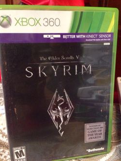 Skyrim the elder scrolls V 5 Xbox 360 games