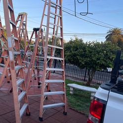 Excellent condition, 12 feet and more sizes available fiberglass ladders 🪜