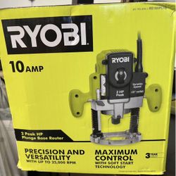 RYOBI 10 Amp 2 HP Plunge Base Corded Router