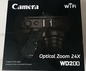 WD200 4K Digital Camera, 24x Optical Zoom, WiFi, 3-inch HD Screen