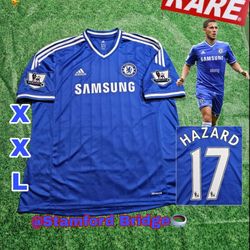 Adidas Chelsea FC Eden Hazard #17 2013/2014 Home Jersey Rare XXL 