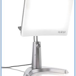 Carex Day-Light Classic Plus Sunlight Therapy Lamp - 10000 LUX Therapy Lamp at 12 Inches, LED Bright White Light with Adjustable Height and Brightness